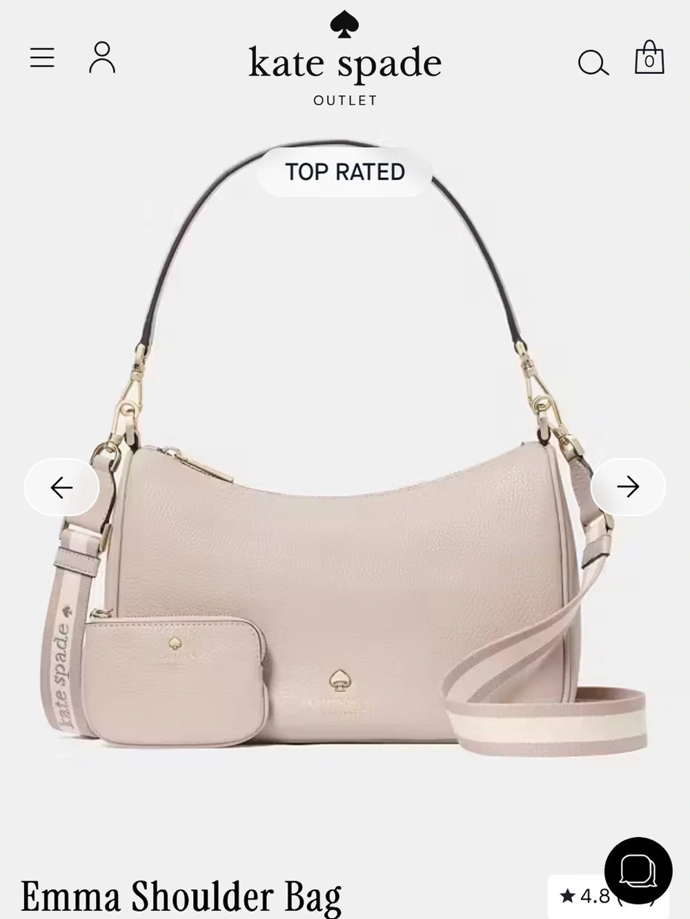kate spade Emma shoulder bag in Cozy Grey